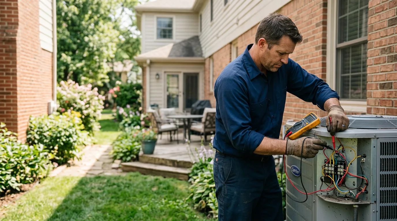 HVAC technician working near Helen, GA